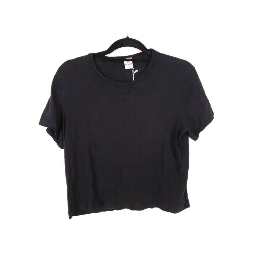 RE/DONE 1950s Boxy Cotton Ribbed Knit Trim Tee - Picture 4 of 7